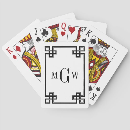 DIY Backgriech Extravagant Black Gerahmt 3I Spielkarten (Rückseite)