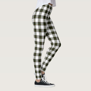DIY Background - Schwarz-weißes Tartan Kariert Leggings