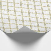 DIY Background XL Imitate Gold Extravagant Quatref Geschenkpapier (Ecke)