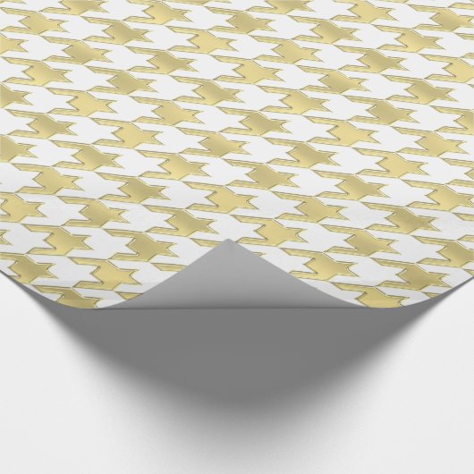 DIY Background XL Imitate Gold Hahnentrittmuster Geschenkpapier (Ecke)