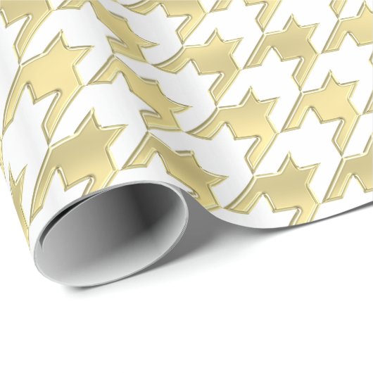 DIY Background XL Imitate Gold Hahnentrittmuster Geschenkpapier (Rolleneckpunkt)