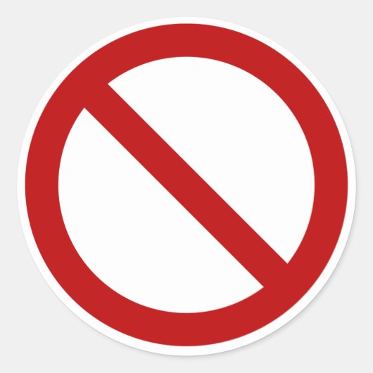 DIY "Ban"-Aufkleber Runder Aufkleber (Vorderseite)