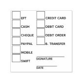 DIY Banking Payment methoden Geschäftsbüro Admin Permastempel (Design)
