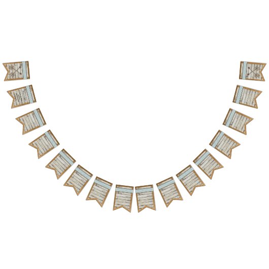 DIY Banner Stallholz und Burlap Background Bunting (Alle)