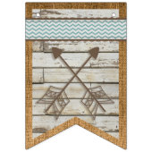 DIY Banner Stallholz und Burlap Background Bunting (Erste Fahne)