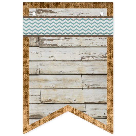 DIY Banner Stallholz und Burlap Background Bunting (Dritte Fahne)