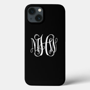 DIY BG 3 Initialen ineinandergreifende Reben-Mono Case-Mate iPhone Hülle