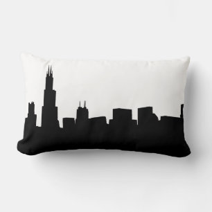 DIY BG Chicago Skyline Silhouette Lendenkissen
