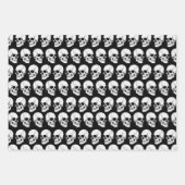 DIY BG Gothic Skull #1F Schrägansicht Geschenkpapier Set (Vorderseite 2)
