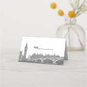 DIY BG London Skyline Escortkarten Platzkarte (Rückseite)