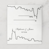 DIY BG Nashville Skyline Kontur Escort Cards Platzkarte (Außenseite Aufgefaltet)