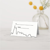 DIY BG Nashville Skyline Kontur Escort Cards Platzkarte (Rückseite)