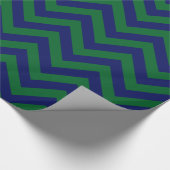 DIY BG Navy Blu Riesige Zickzack ZigZag Muster Gre Geschenkpapier (Ecke)