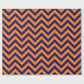 DIY BG Navy Blu Riesige Zickzack ZigZag Muster Ora Geschenkpapier (Flach)