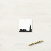 DIY BG NYC Skyline-Silhouette Post-it Klebezettel (Auf Schreibtisch)