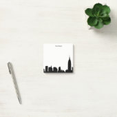 DIY BG NYC Skyline-Silhouette Post-it Klebezettel (Büro)