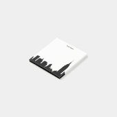 DIY BG NYC Skyline-Silhouette Post-it Klebezettel (angewinkelt)
