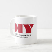 DIY bin ich beschäftigtes lustiges Kaffeetasse (Vorderseite Links)