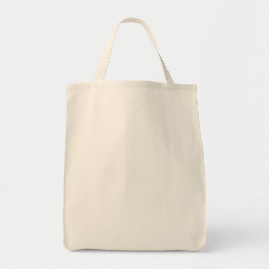 DIY ~ Bio Groceres Heavy Cotton Tote Beutel Weiß Tragetasche (Vorne)