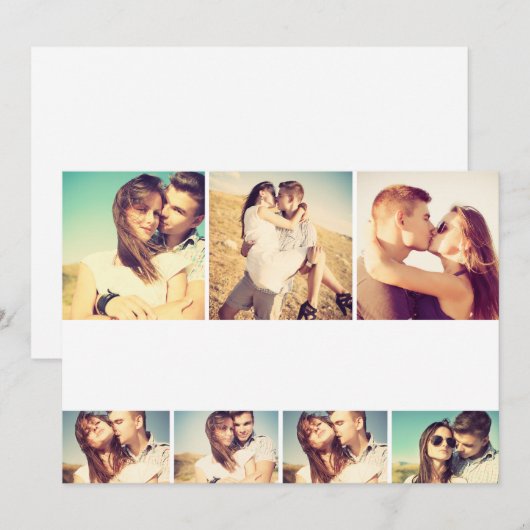 DIY Blank 12x18 7-Foto Collage Template (Vorne/Hinten)