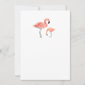 DIY Blank Flamingo Einladung (Vorderseite)