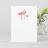 DIY Blank Flamingo Einladung (Stehend Vorderseite)