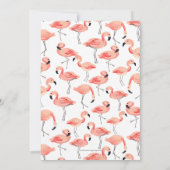 DIY Blank Flamingo Einladung (Rückseite)