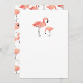 DIY Blank Flamingo Einladung (Vorne/Hinten)