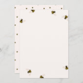 DIY Blank Honey Bees Einladung (Vorne/Hinten)