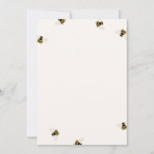 DIY Blank Honey Bees Einladung