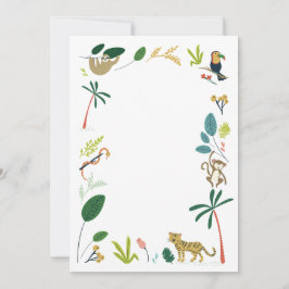 DIY Blank Jungle Einladung