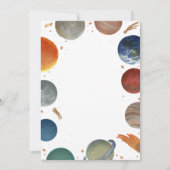 DIY Blank Painted Planets Einladung (Vorderseite)