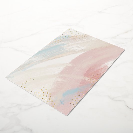 DIY Blank Watercolor & Gold Foil Party Einladung (Gedreht)