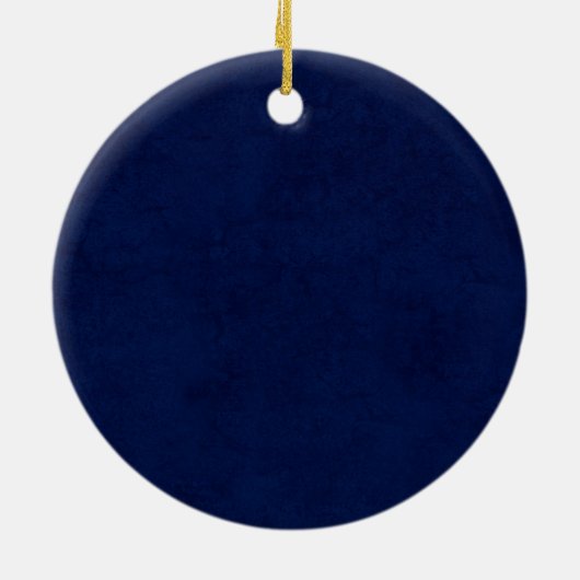 DIY blauer Keramik Ornament (Hinten)