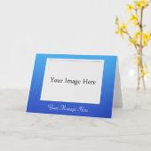 DIY Blue Foto Picture Frame Grußkarte Karte (Gelbe Blume)