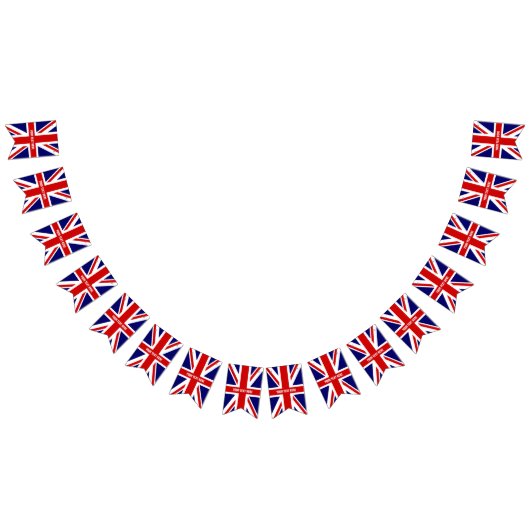 DIY British Union Jack Flag Party Bunting Banner (Alle)