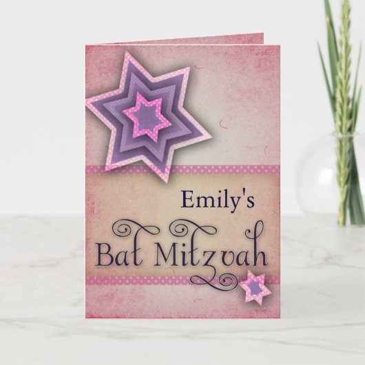 DIY bunter Schläger Mitzvah Entwurf (Vorderseite)