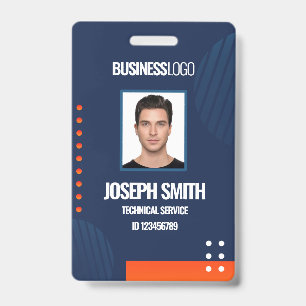 DIY Business Custom Modern Employee Foto ID Abzeic Ausweis