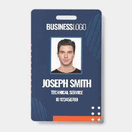 DIY Business Custom Modern Employee Foto ID Abzeic Ausweis