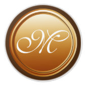 DIY Button - Anpassen Sie Ihre Monogramme und Idee Keramikknauf (Vorderseite)