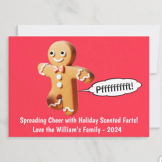 DIY Christmas Cards - Farndinger Gingerbread Man Feiertagskarte