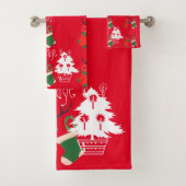 DIY Christmas Zuhause Décor Badtuch Set (Insitu)