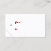 DIY CLASSIC RED VON TO CHRISTMAS URLAUB VISITENKARTE (Vorderseite)