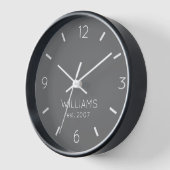 DIY Clock | Benutzerdefinierte Farbe, Name, Text Uhr (Winkel)