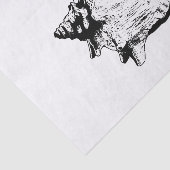 DIY Color Beach Thema - Conch She - Black Seidenpapier (Ausschnitt)