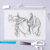 DIY Color Beach Thema Muscheln, Palmen Bäume - Sch Seidenpapier (Handwerk)