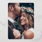 DIY Color bei der letzten Hochzeitsfeier 1 Foto Folieneinladung (Rückseite)