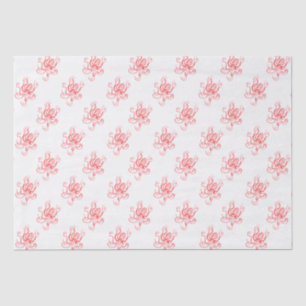 DIY Color Vintag Stilisierter Oktopus #1 Korallenr Seidenpapier