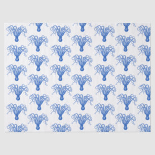 DIY Color Vintag Stilisierter Oktopus #8 Sapphire Seidenpapier