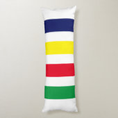 DIY Colors 4 Stripe Red Blue Yellow Green Seitenschläferkissen (Rückseite (Vertikal))